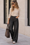 Pantalón Tiffosi Bonnye negro brillo - frontal