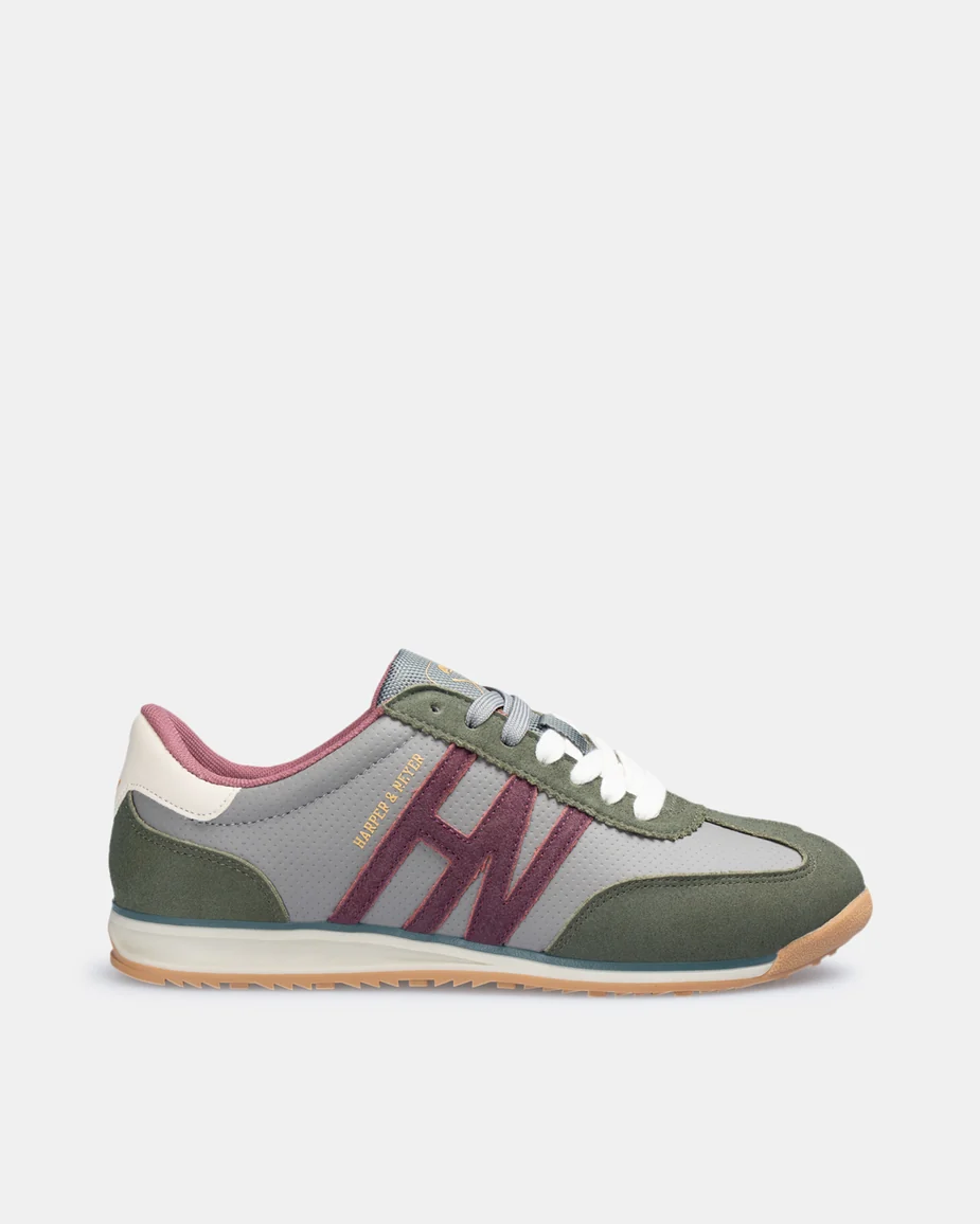Sneaker Brighton Suede Harper & Neyer Crocket Green lateral