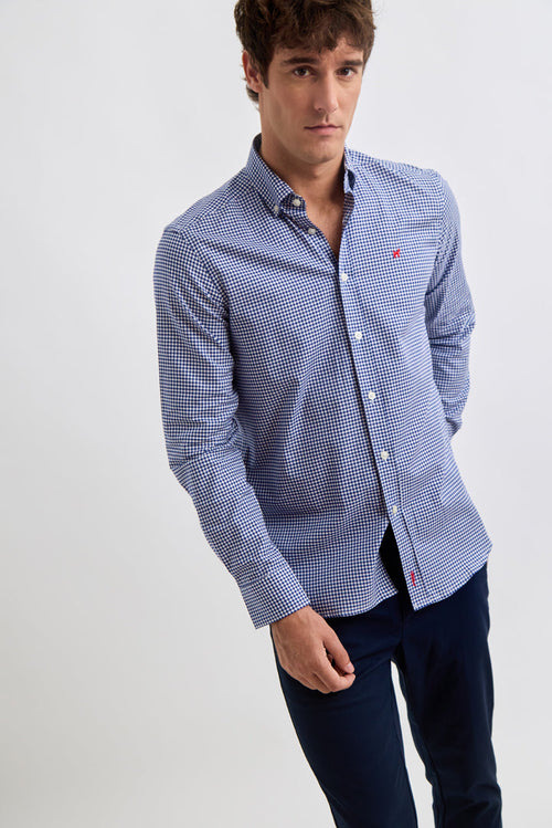 Camisa Williot Vichy marino - frontal