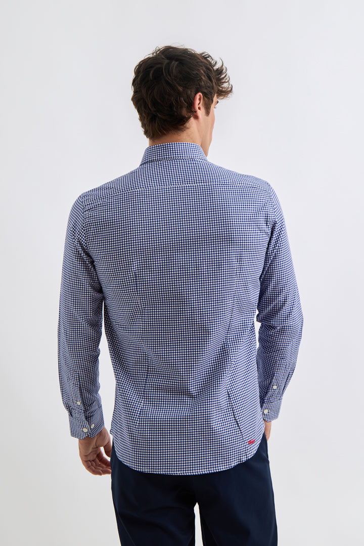 Camisa Williot Vichy marino - espalda