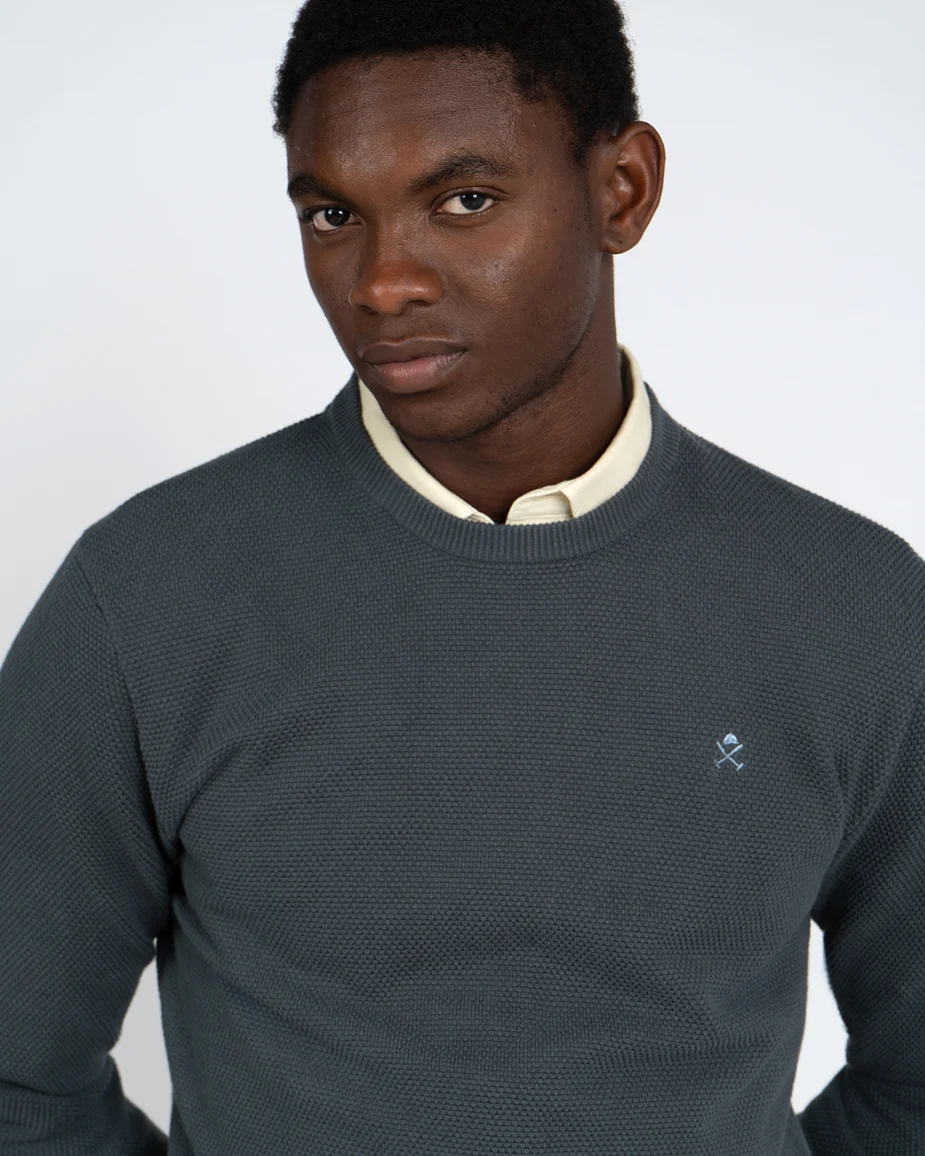 Jersey Chicago Harper & Neyer Green Mosswood - detalle