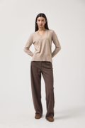 Jersey mujer MDM beige taupe - foto oficial frontal