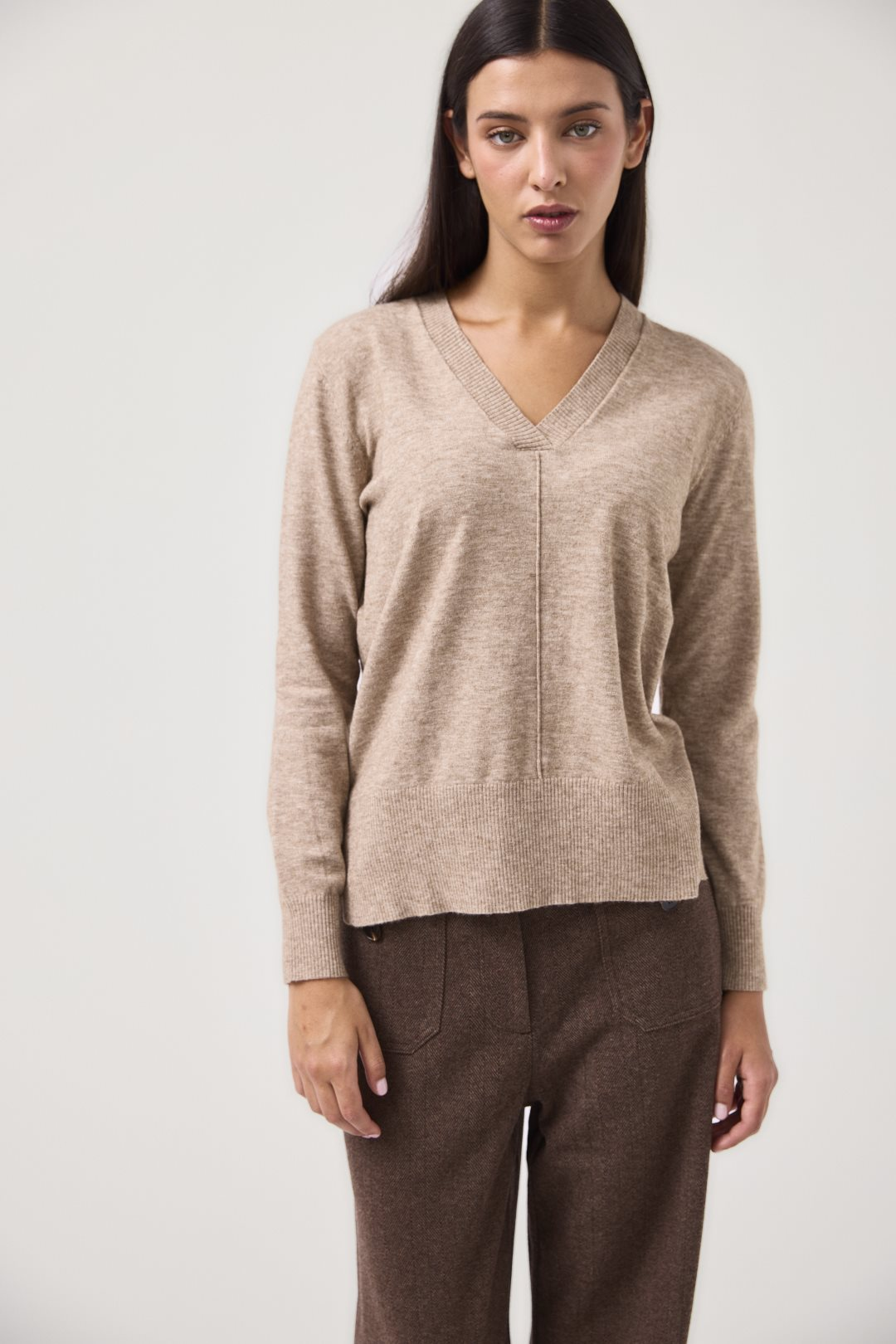 Jersey mujer MDM beige taupe - foto oficial detalle