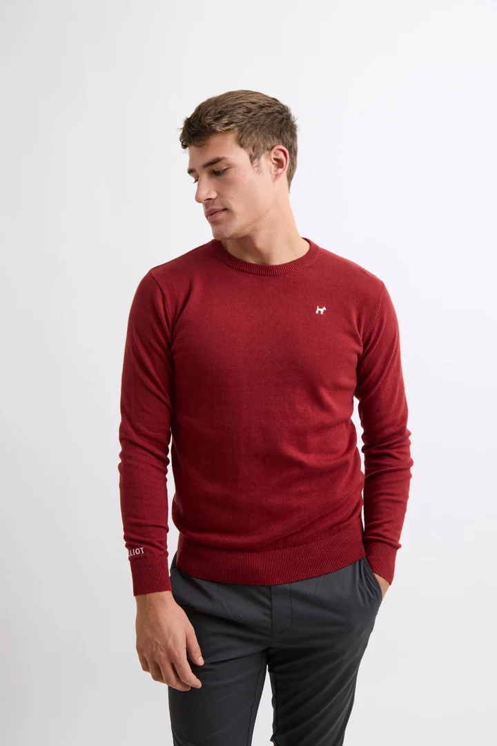 Jersey Williot hombre burdeos - frontal