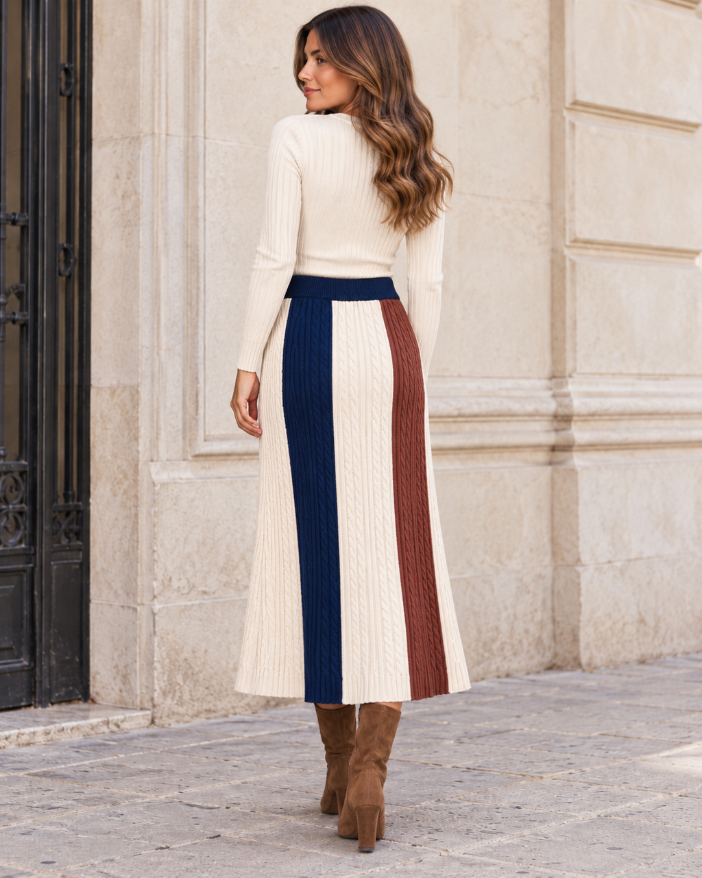 Falda MDM tricolor - espalda