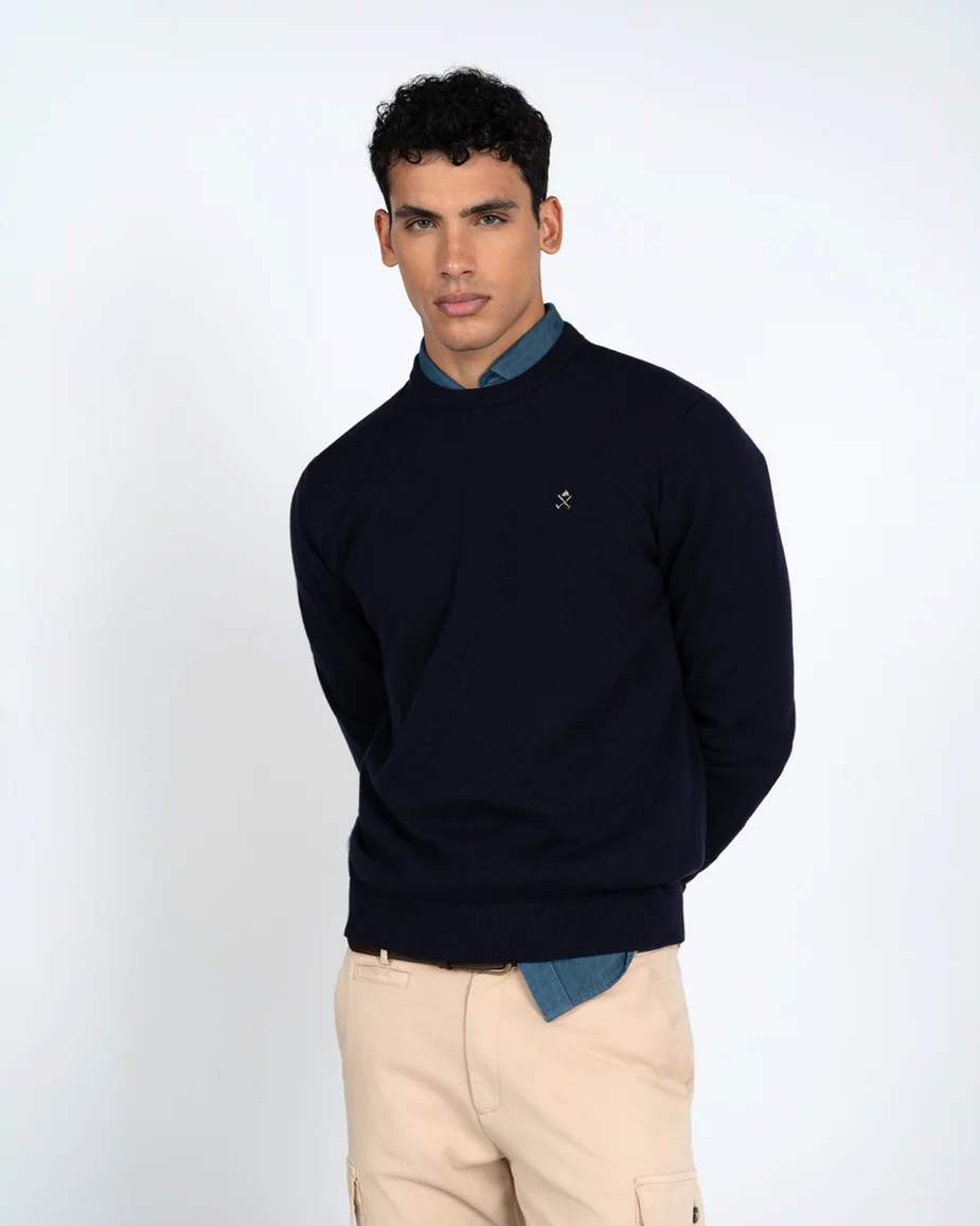 Jersey R Neck Harper & Neyer Navy Blue