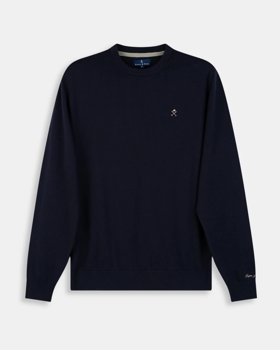 Jersey R Neck Harper & Neyer Navy Blue