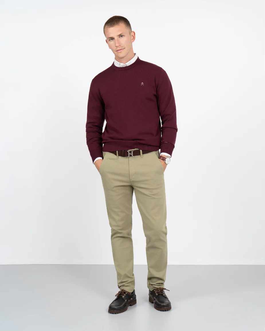 Jersey R Neck Harper & Neyer Rich Burgundy