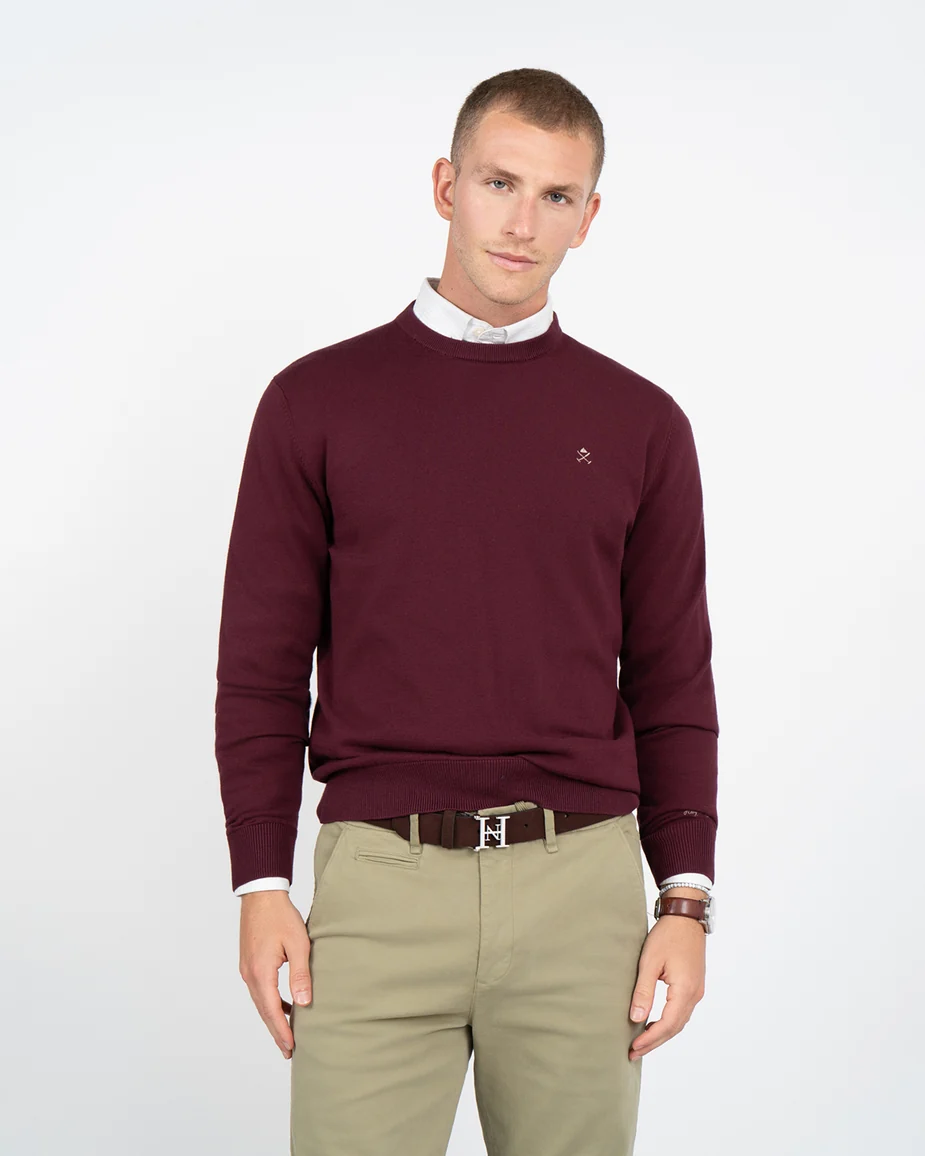 Jersey R Neck Harper & Neyer Rich Burgundy