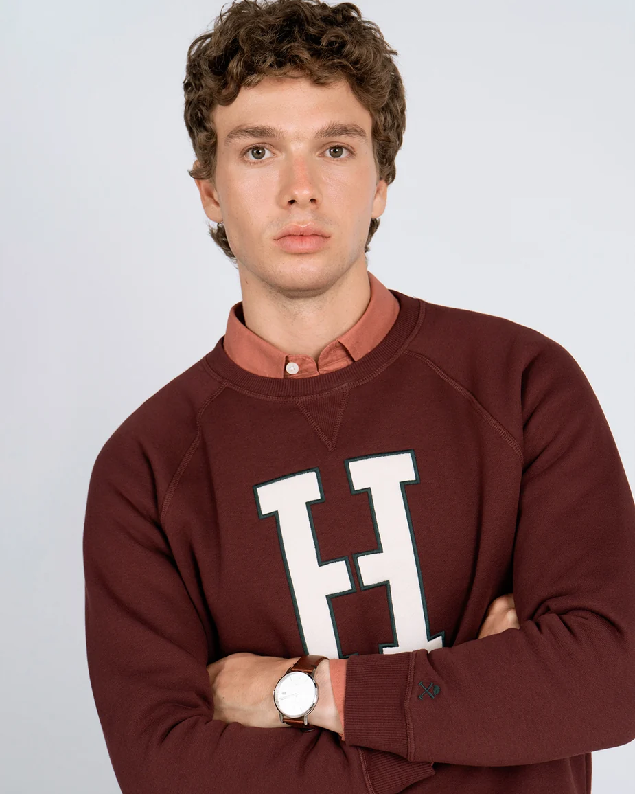 Sudadera Ranglan H Harper & Neyer Rich Burgundy 3