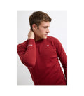 Jersey hombre Williot cuello redondo burdeos con modelo