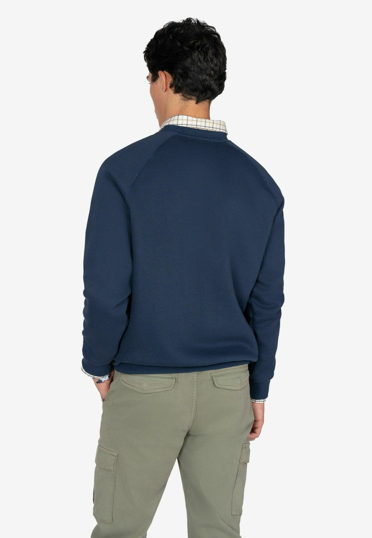 Sudadera Ranglan Vermont Harper & Neyer Dark Navy Blue - espalda
