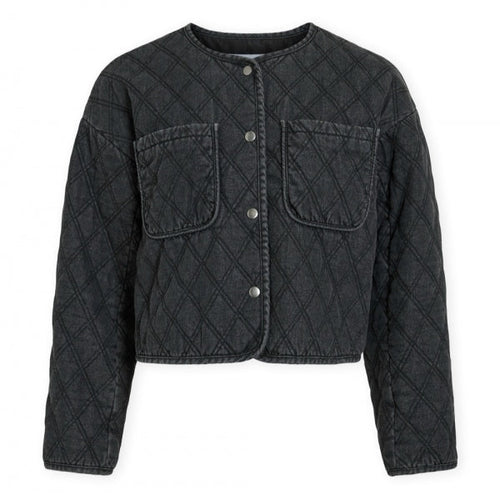 Chaqueta VILA VIKILLA Dark Grey Denim - frontal
