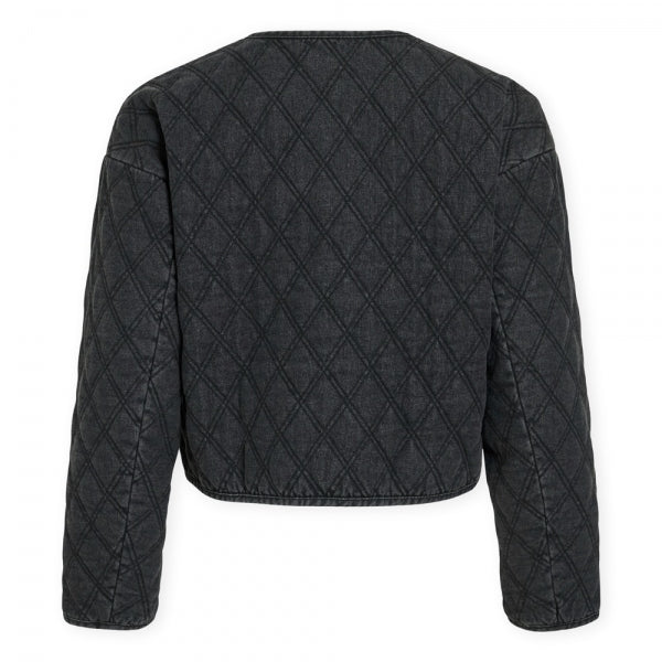 Chaqueta VILA VIKILLA Dark Grey Denim - espalda