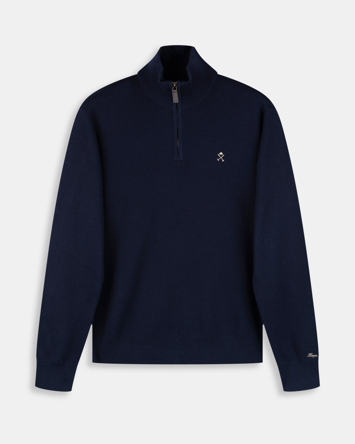 Jersey Zipper Villal Harper & Neyer Navy Blue - imagen 3